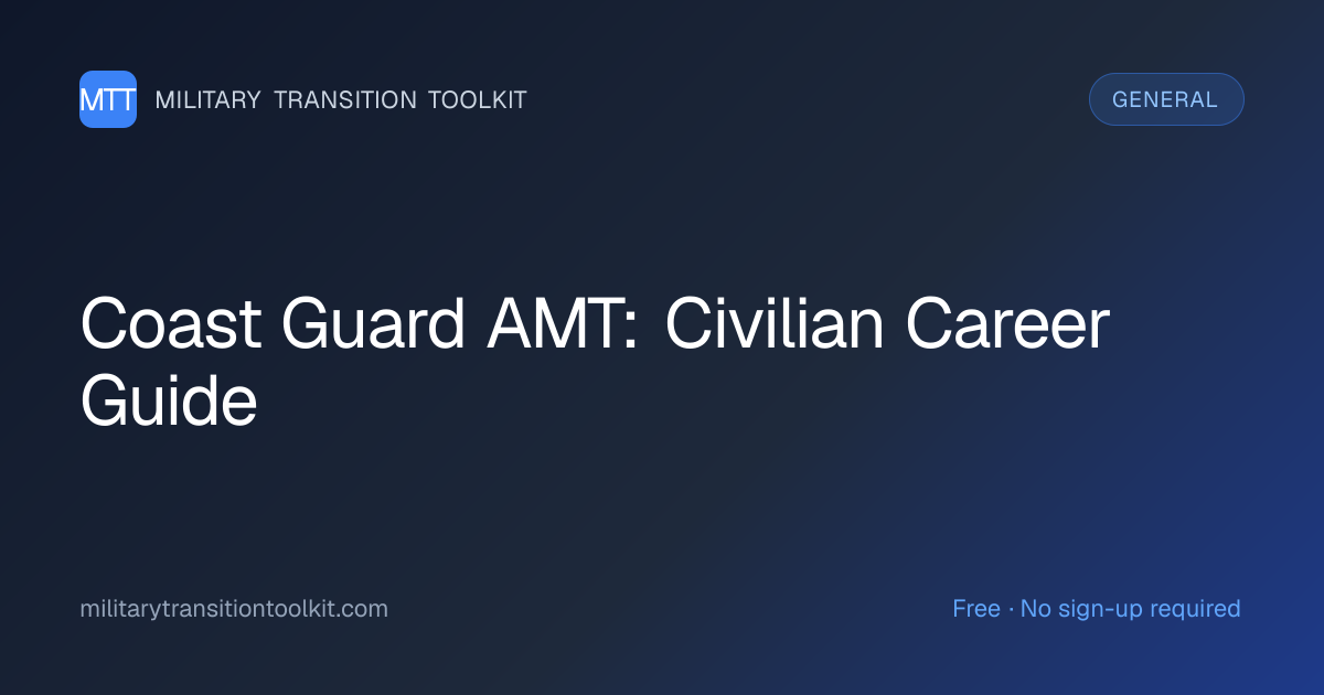 Coast Guard AMT to Civilian: Your Complete Aviation Mechanic Career ...
