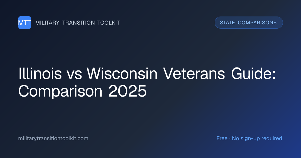 Illinois vs Wisconsin Veterans Guide: Comparison 2025 | Military ...