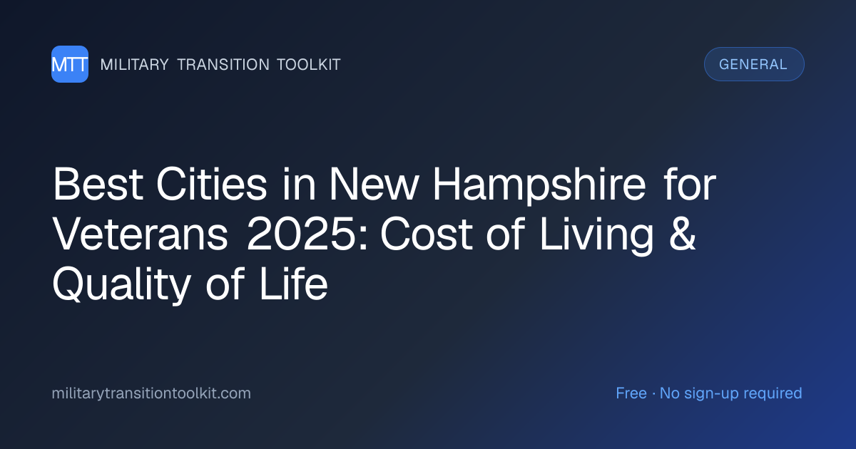 Best Cities in New Hampshire for Veterans 2025: Cost of Living ...